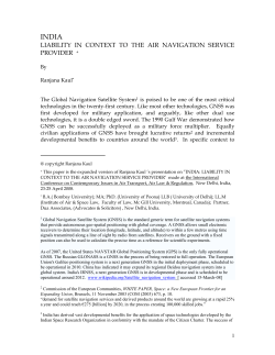 Ranjana Kaul: India: Liability in Context to the Air