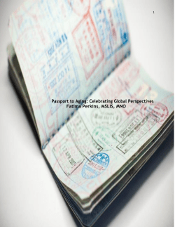 Passport to Aging: Celebrating Global Perspectives