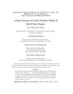 p-Class Groups of Cyclic Number Fields of Odd Prime