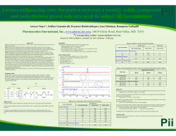 Factors influencing ester formation between a weakly acidic