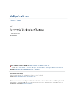 Foreword: The Books of Justices