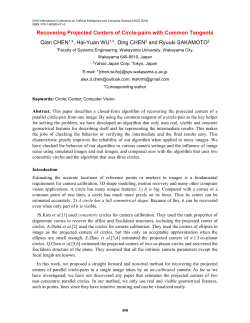 Recovering Projected Centers of Circle