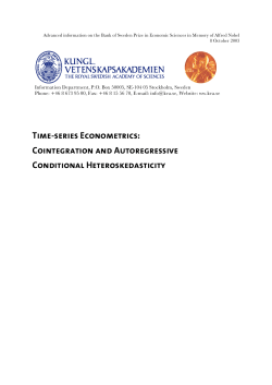Advanced information on the Bank of Sweden Prize