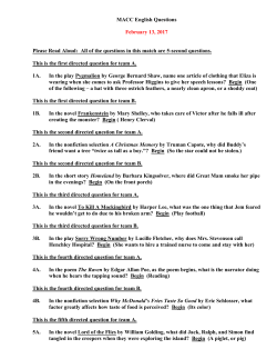 English February 13, 2017 - Wythe County Schools Moodle Site