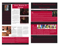 Returns To Harlem - Harlem Commonwealth Council