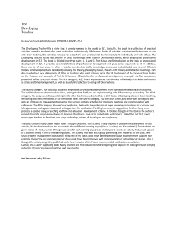 The Developing Teacher