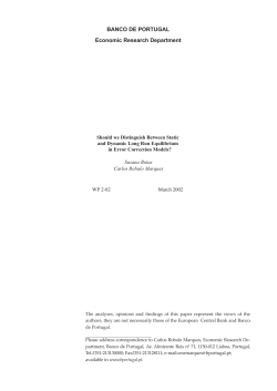 Should we Distinguish Between Static and Dynamic Long Run