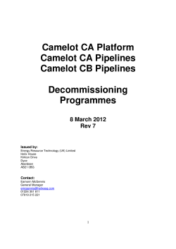 Camelot Decommissioning Plan Rev 7