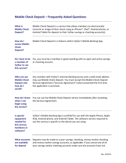 Mobile Check Deposit &ndash; Frequently Asked