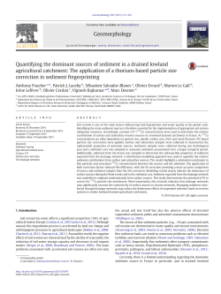 Quantifying the dominant sources of sediment in a drained lowland