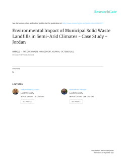Environmental Impact of Municipal Solid Waste Landfills in Semi