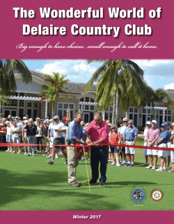 January 2017 - Delaire Country Club