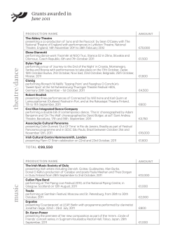 Grants Awarded June 2011
