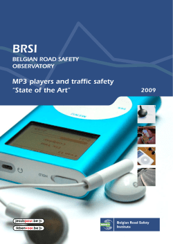 MP3 players and traffic safety &ldquo;State of the Art&rdquo;