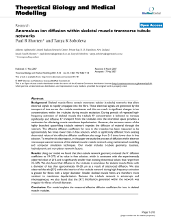 Anomalous ion diffusion within skeletal muscle transverse tubule