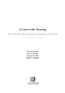 A Career with Meaning