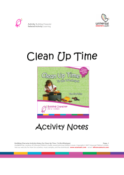 Clean Up Time - Universal Childrens Audio
