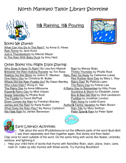 North Mankato Taylor Library Storytime It`s Raining, It`s Pouring