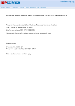 Competition between finite-size effects and dipole&ndash;dipole