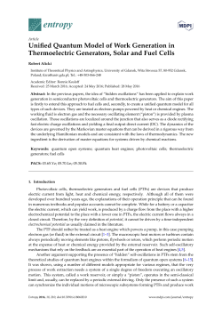 Unified Quantum Model of Work Generation in Thermoelectric