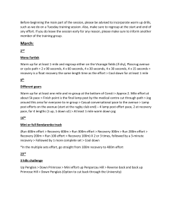 March - Aberystwyth AC