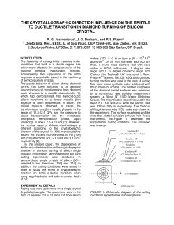 the crystallographic direction influence on the brittle to ductile