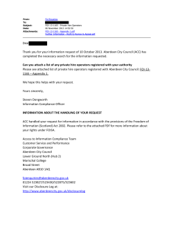 FOI-13-1165 - Private Hire Operators