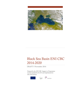 Black Sea Basin ENI CBC 2014-2020