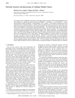 Electronic Structure and Spectroscopy of Cadmium Thiolate Clusters