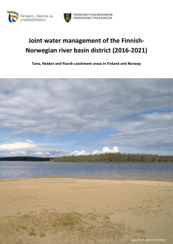 Joint water management of the Finnish