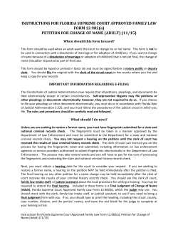 Petition for Change of Name