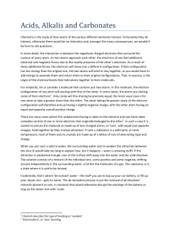 Acids, Alkalis and Carbonates