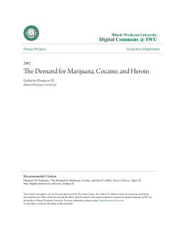 The Demand for Marijuana, Cocaine, and Heroin