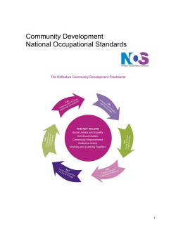 Community Development National Occupational Standards (NOS)