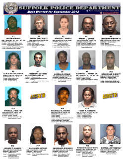 Most Wanted for September 2012