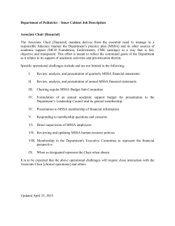 Inner Cabinet Job Description Associate Chair [financial]