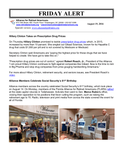 friday alert - Alliance for Retired Americans