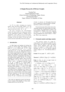 A Simple Research of Divisor Graphs