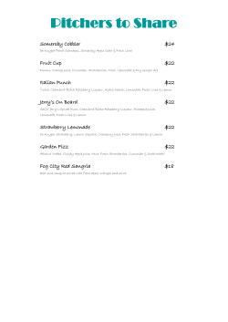 Pitcher List - Anglers Tavern