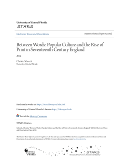 Between Words: Popular Culture and the Rise of Print in