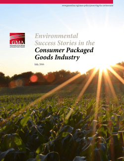 Environmental Success Stories in the Consumer Packaged Goods