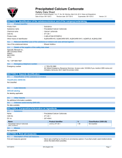 Precipitated Calcium Carbonate