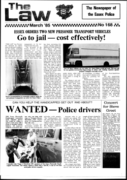 Go to jail - cost effectively! WANTED - Police drivers