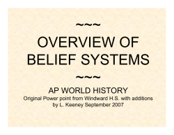overview of belief systems