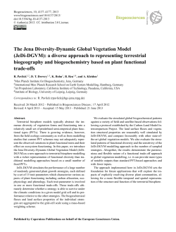 The Jena Diversity-Dynamic Global Vegetation