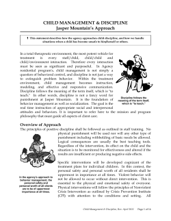 Child Management and Discipline