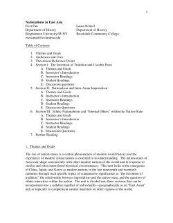 as PDF doc - ExEAS - Expanding East Asian Studies