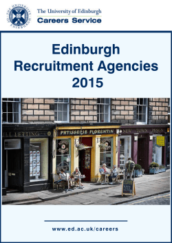 Edinburgh Recruitment Agencies 2015