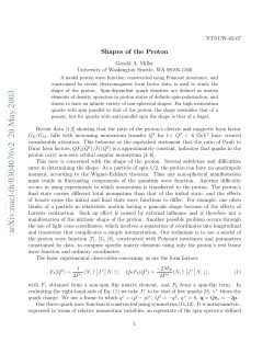 Shapes of the Proton