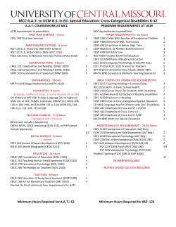 Special Education, Cross-Categorical Disabilities (K-12)